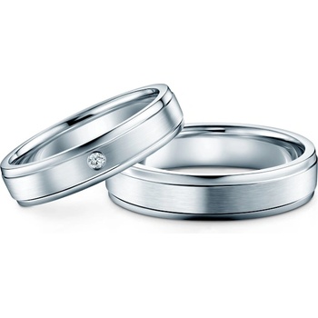 SAVICKI Сватбени халки: титан, плоски, 4 мм