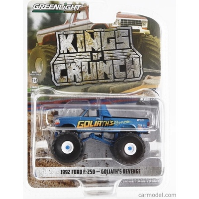 Greenlight Ford usa F-250 Pick-up Monster Truck Goliath's 1992 modrá 1:64