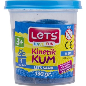 LET'S Кинетичен пясък 130 гр. Let`s L-10172 син