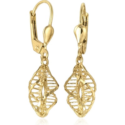 Gemmax GLEYN2144 Zlaté visací náušnice spirály GLEYN-21441