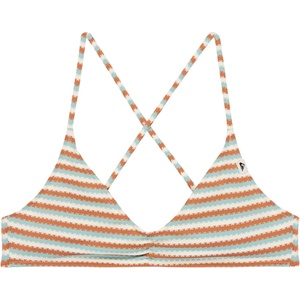 Quiksilver Дамско бикини горнище Quiksilver Women's Clickity Clack Top Bikini top - Tobacco Clickity Stripe (150-6729-0113)
