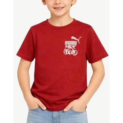 PUMA Essentials Mid 90S Graphic Tee Burgundy