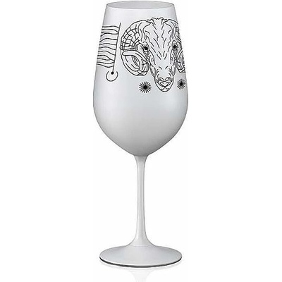 Crystalex sklenice Zvěrokruhy Beran bílá 550 ml