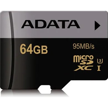 ADATA microSDHC Premier Pro 64GB Class 10 UHS-I AUSDX64GUI3CL10-R