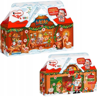 Kinder 3D adventný kalendár chalúpka 234 g