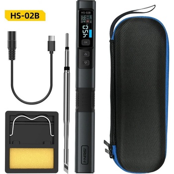 FNIRSI Преносим интелигентен поялник fnirsi hs-02b / черен (hs-02b)