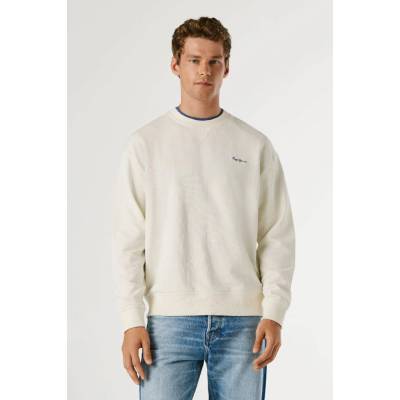 Pepe Jeans GEO CREW SMALL LOGO béžová
