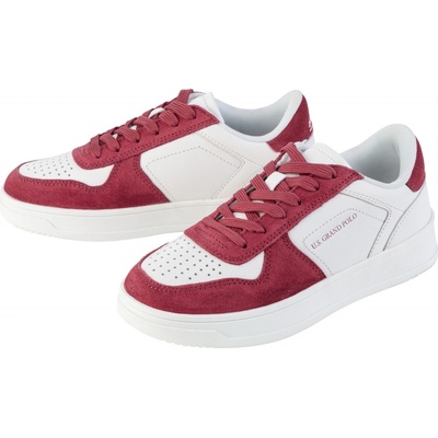 esmara Dámská kožená volnočasová bílá/červená – Zboží Dáma