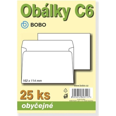 Obálky C6 obyčejné (bal.25ks)