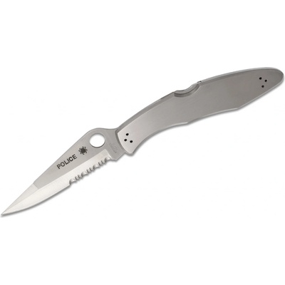 Spyderco Police Model Stainless Partly Serr