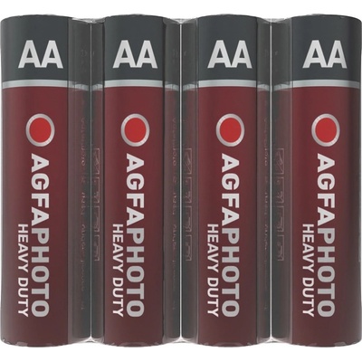 AgfaPhoto Батерии, AA, 4 бр. , полуиздръжливи (въглеродно-цинкови), AGFAPHOTO "Heavy Duty" APFAAS4 (APFAAS4)