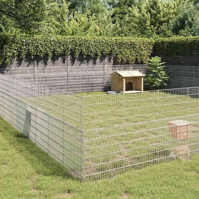 vidaXL Ohrádka pro zvířata 48 panelů 54 x 80 cm pozinkované železo