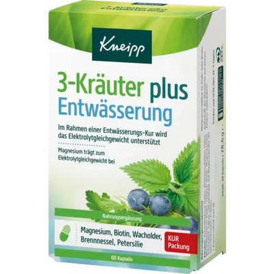 Kneipp 3 Билки Plus - Отцеждащи - 60 капсули