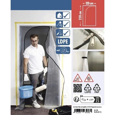 CIRET Dvere fóliové LDPE 220x120cm