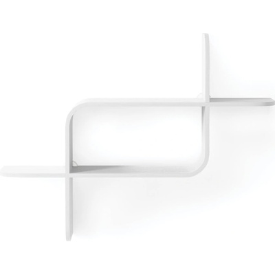 Umbra Бял двуетажен рафт от каучуково дърво 62 cm Montage - Umbra (1017571-660)