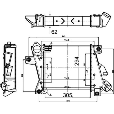 Chladič plniaceho vzduchu MAHLE ORIGINAL CI 508 000S (CI508000S)