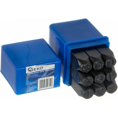 Číselníky čísel 10mm 9ks.