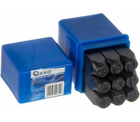 Číselníky čísel 10mm 9ks.