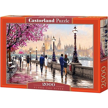 Castorland Along the river 2000 pcs Пъзел 2000 броя Град (200566) (200566)