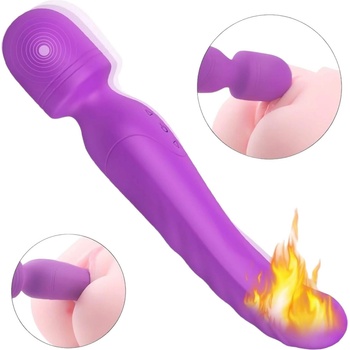 Sex HD Iris - двоен вибриращ масажор с нагряване (лилав)