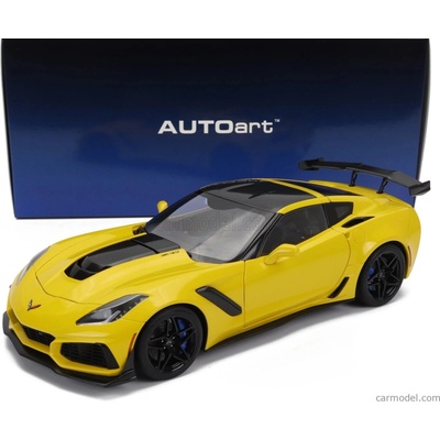 Autoart Chevrolet Corvette C7 Zr1 2017 Závodní Žlutá 1:18