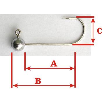 VMC Rybářské jigy bez nálitku vel.4 11g