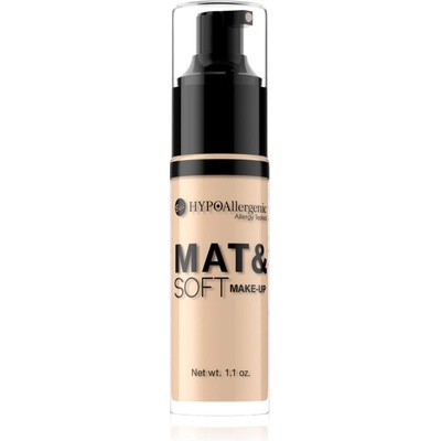 Bell Hypoallergenic Mat&Soft ľahký zmatňujúci make-up 04 Golden Beige 30 ml