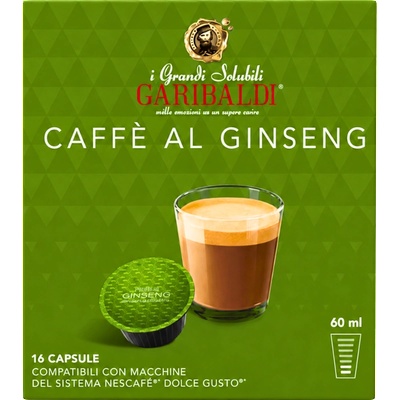 Gran Caffe GARIBALDI Кафе капсули Garibaldi Caffe Al Ginseng Dolce Gusto, 16 капсули