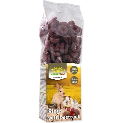 Nature Land Pochoutka Brunch řepové kroužky 105 g