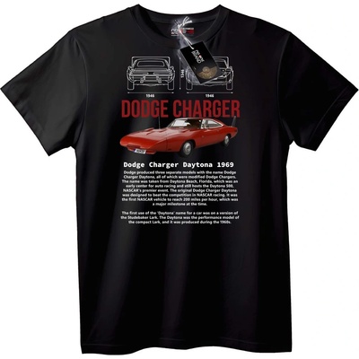 NOONEBRAND Тениска Dodge Charger Daytona 1969 - S, White