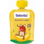Bebivita Плодова закуска Bebivita - Пауч с банан и ябълка, 90 g (19059) - ozone