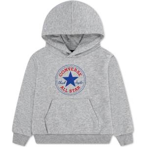 Converse Суичър Converse Kids Logo Over the Head Cotton Hoodie - Light Gray H