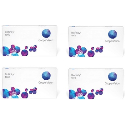 Cooper Vision Biofinity Toric 6 šošoviek výhodné balenie 4 krabiček