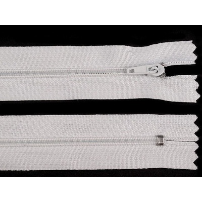 Spirálový zip šíře 3 mm délka 35 cm pinlock 101 bílá