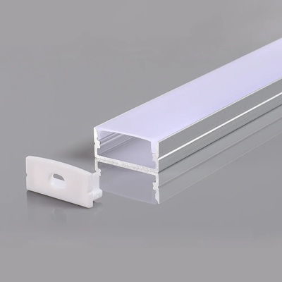 OPTONICA АЛУМИНИЕВ ПРОФИЛ ЗА LED ЛЕНТА СИВ L=2m 23.5x10x21.5mm (5183)