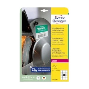 Avery-Zweckform Етикети UR 45.7x21.2мм L7911, 10 листа