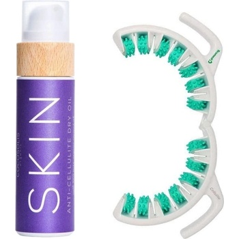 Tesmed Сет за перфектно тяло без Целулит Масажор Tesmed Зелен & Масло за тяло Cocosolis