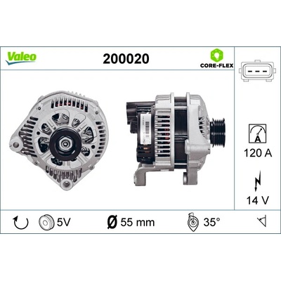 Alternátor VALEO 200020