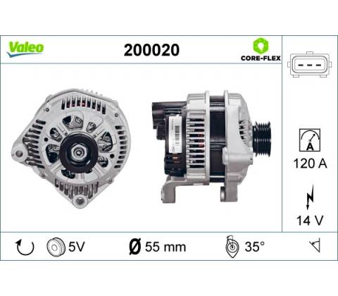 Alternátor VALEO 200020