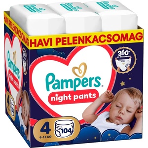 Pampers Памперс Night Пелени-гащички 9-15кг Макси 4 (104 бр. ) (80895141)