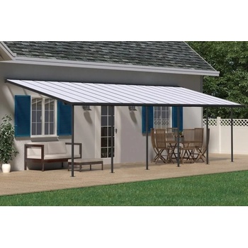 Palram Алуминиев навес за тераса Sierra Palram - Canopia 3 x 9, 71 m сив (PAL703191)