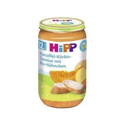 HiPP Био пюре от картофи, тиква, зеленчуци и пиле hipp, 12+ месеца. 250гр