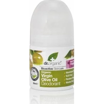 Dr. Organic Натурален дезодарант със зехтин , Dr. Organic Virgin Olive Oil Deodorant , 50ml