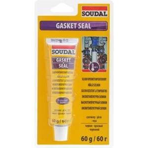 Soudal Високотемпературен силикон SOUDAL, Gasket Seal 280 ⁰C, 60 ml, червен (SDL 004275)
