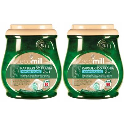 Ecomill prací kapsle Univerzální Konopí Polské 2 x 50 PD
