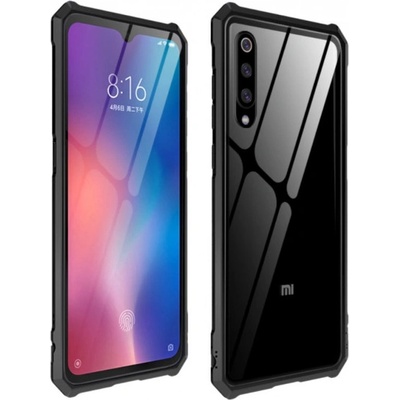 Pouzdro JustKing s kovovém rámečkem a tvrzeném sklem Xiaomi Mi 9 - černé