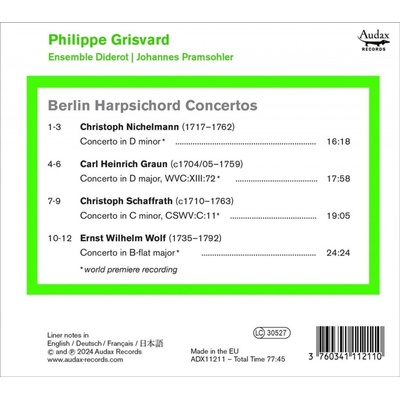 Diderot, Pramsohler, Grisvard - Berlin H CD