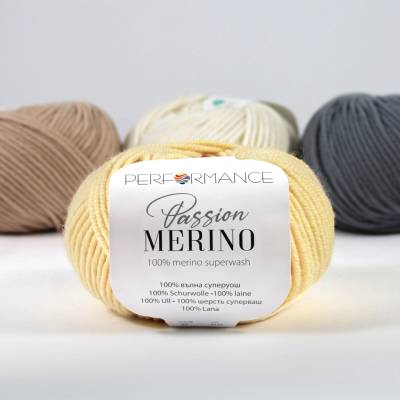 100% Merino příze - Passion světlá žlutá