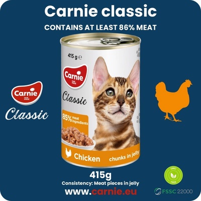 Carnie classic Kuracie kúsočky v želé 415 g