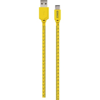 Schwaiger WKC10 511 USB USB 2.0 USB-A zástrčka, USB-C ™ zástrčka, 1,2m, černo-žlutý